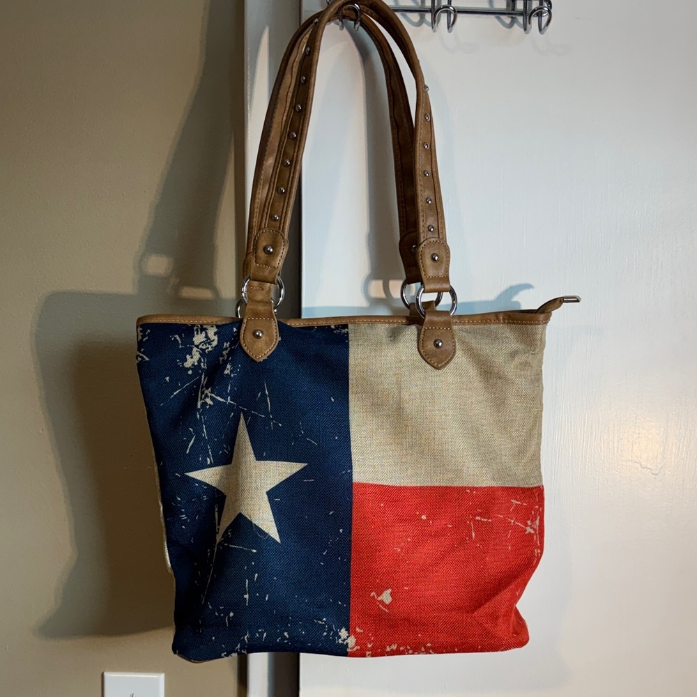 Montana West Canvas Texas Flag Bag – Gently Used